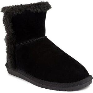 Sugar Womens Polly Fuzzy Snow Boots Comfort Poppy Round Toe 85014TJB Black SZ 9M